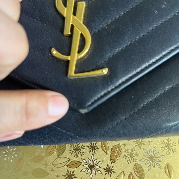 YSL ENVELOPE WALLET 
DEEP DARK BLUE - Picture 7 of 9